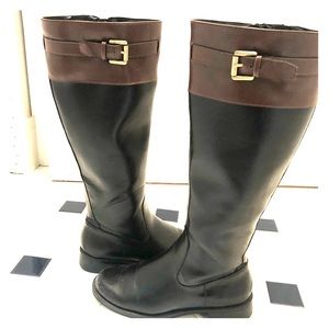 Black/Brown Riding Boots